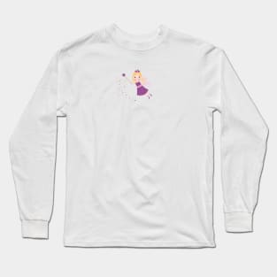 Cute fairytale purple stars shining Long Sleeve T-Shirt